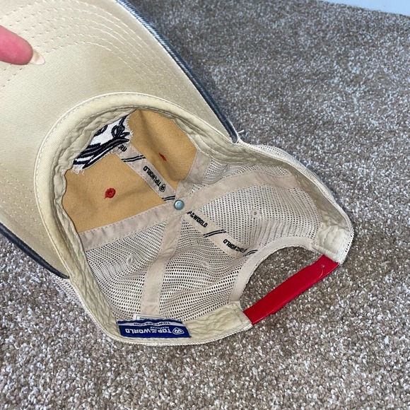 CSU Pueblo timber wolves hat cat trucker style adjustable red/blue embroidered - Picture 3 of 5